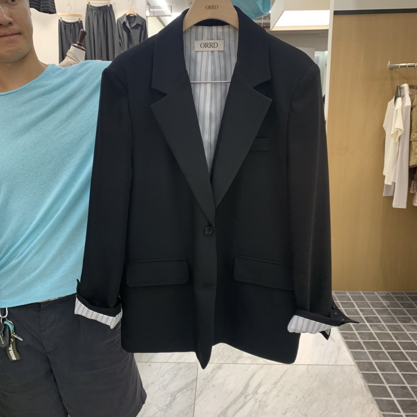 ORRD韓國代購女裝新款推薦人氣時尚真品熱賣西裝西服條紋ORRD西裝/西服圖色1
