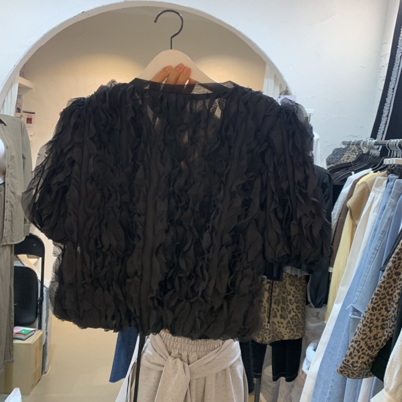 OZ韓國代購女士新品人氣推薦時尚真品休閑熱賣襯衫蕾絲衫OZ.ounce襯衫/蕾絲衫