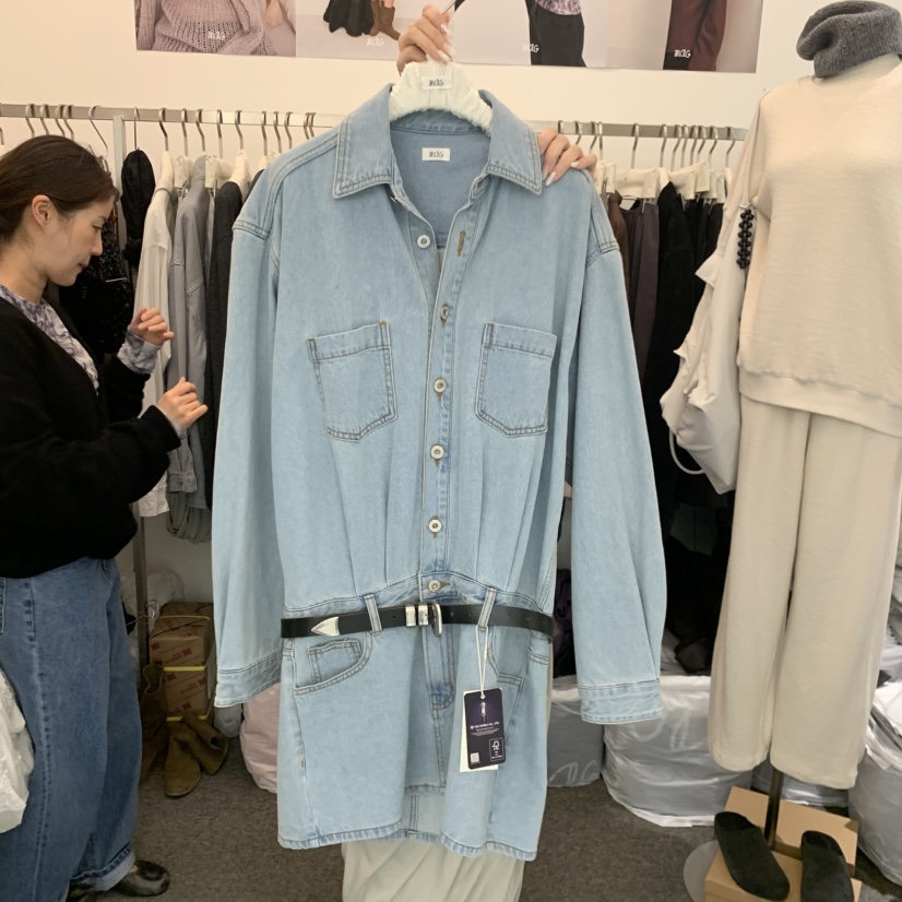 MAG東大門實拍女裝新品真品時尚熱賣休閑推薦連衣裙不含腰帶SALONDEMAG連衣裙圖色2