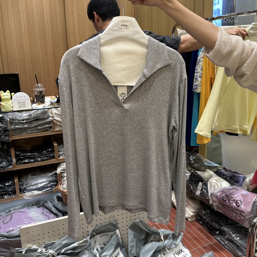 EEE韓國直郵女士新款休閑時尚真品人氣推薦熱賣長袖T恤EEE長袖T恤圖色2