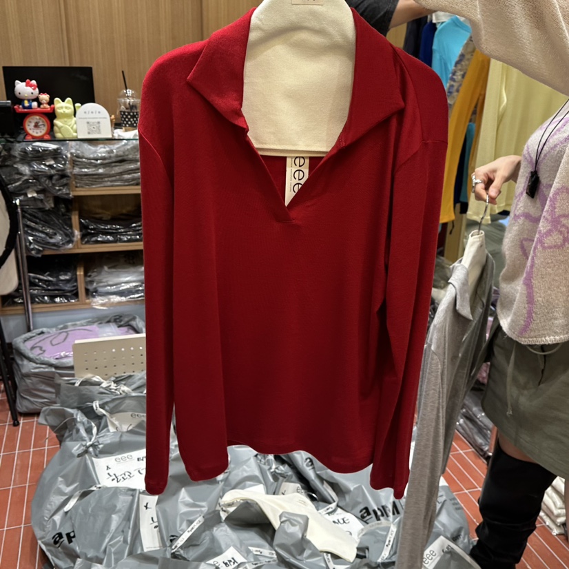 EEE韓國直郵女士新款休閑時尚真品人氣推薦熱賣長袖T恤EEE長袖T恤圖色3