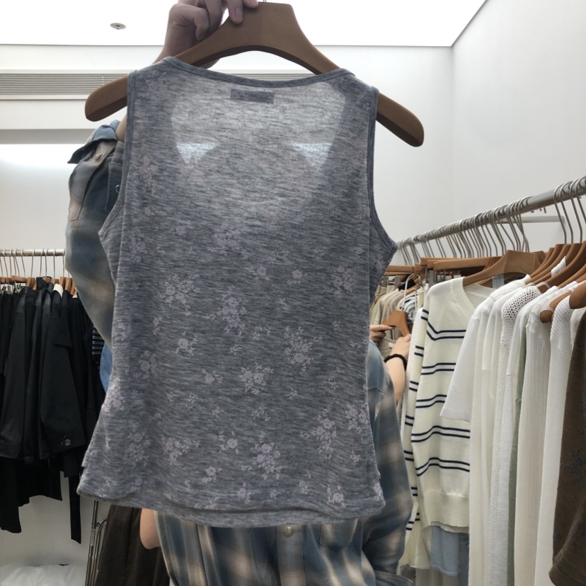 DRESS ROOM韓國代購女裝新款休閑真品熱賣吊帶背心不含無袖DRESS ROOM吊帶/背心