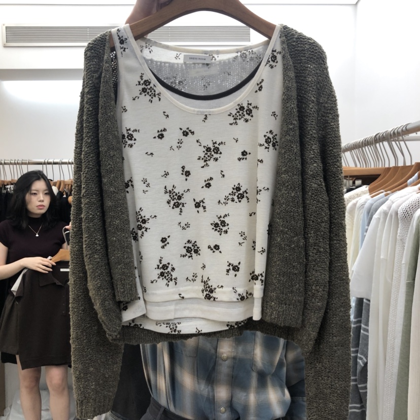 DRESS ROOM韓國代購女裝新款休閑真品熱賣吊帶背心不含無袖DRESS ROOM吊帶/背心圖色3