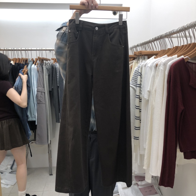 DRESS ROOM韓國代購女士新品真品時尚推薦人氣休閑褲棉質DRESS ROOM休閑褲圖色2