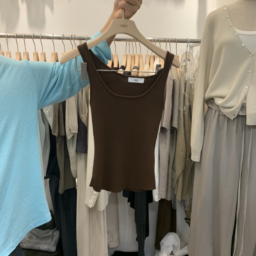 ORRD東大門代購女士新款熱賣真品人氣休閑時尚吊帶背心無袖ORRD吊帶/背心圖色3棕色