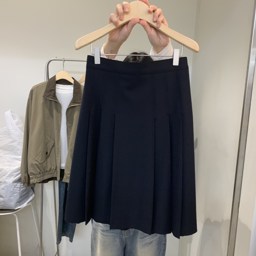 OUTRENE東大門實拍女士新品熱賣休閑人氣推薦半身裙中短裙OUTRENE半身裙/中短裙圖色2深藍色