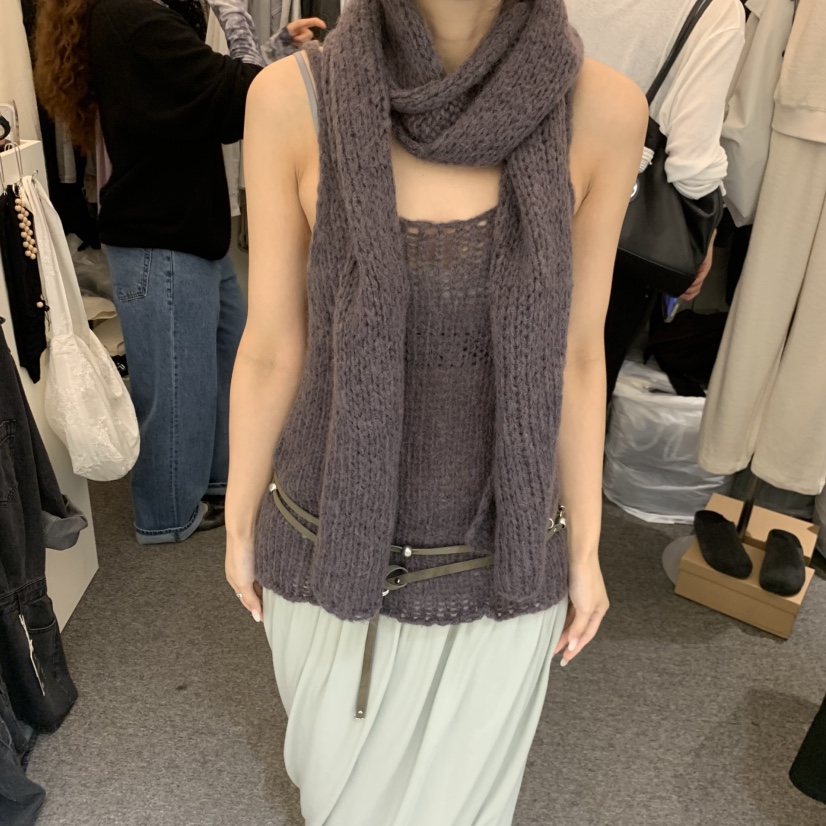 MAG東大門實拍女士新品時尚推薦真品人氣熱賣休閑套裝含圍巾SALONDEMAG套裝圖色1