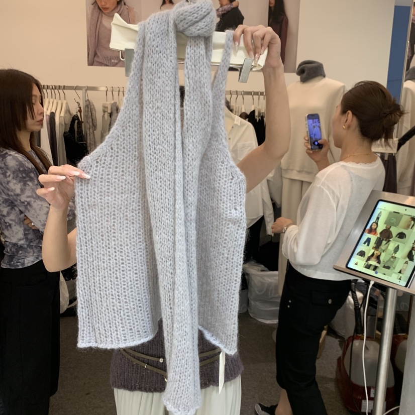 MAG東大門實拍女士新品時尚推薦真品人氣熱賣休閑套裝含圍巾SALONDEMAG套裝圖色3