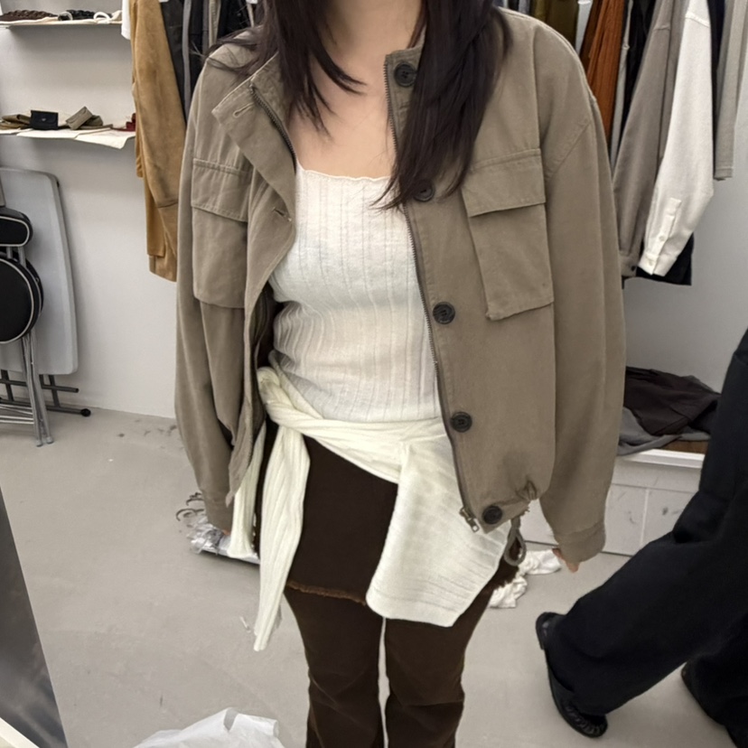 PADO東大門實拍女士新款休閑推薦真品熱賣人氣時尚夾克水洗PADO夾克圖色2