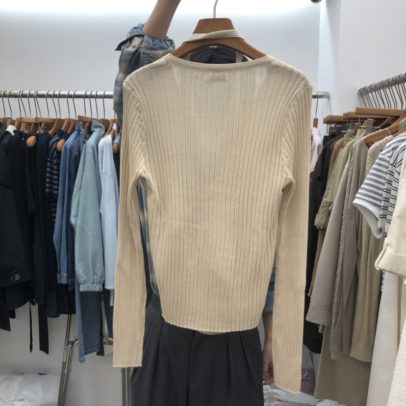 DRESS ROOM東大門實拍女裝新品推薦休閑真品套裝露背開衫DRESS ROOM套裝