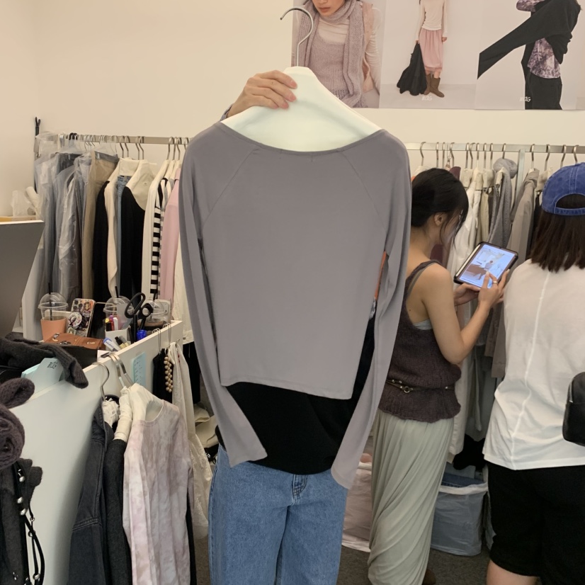 MAG東大門實拍女士新款推薦真品時尚休閑人氣熱賣長袖T恤SALONDEMAG長袖T恤