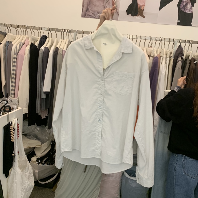 MAG東大門代購女裝新品熱賣休閑時尚推薦人氣真品襯衫蕾絲衫SALONDEMAG襯衫/蕾絲衫圖色1灰