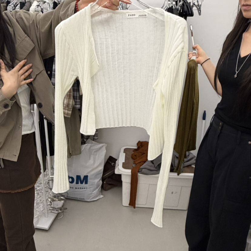 PADO韓國直郵女裝新款時尚休閑熱賣真品推薦人氣針織衫波紋PADO針織衫圖色4