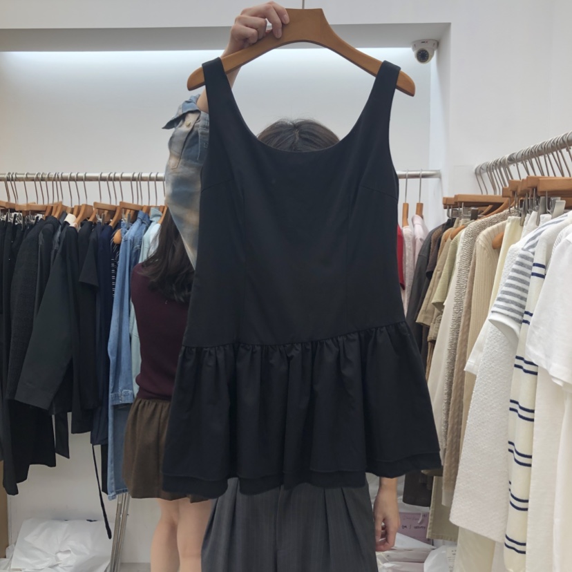 DRESS ROOM東大門實拍女裝新款熱賣人氣時尚連衣裙荷葉邊DRESS ROOM連衣裙圖色2
