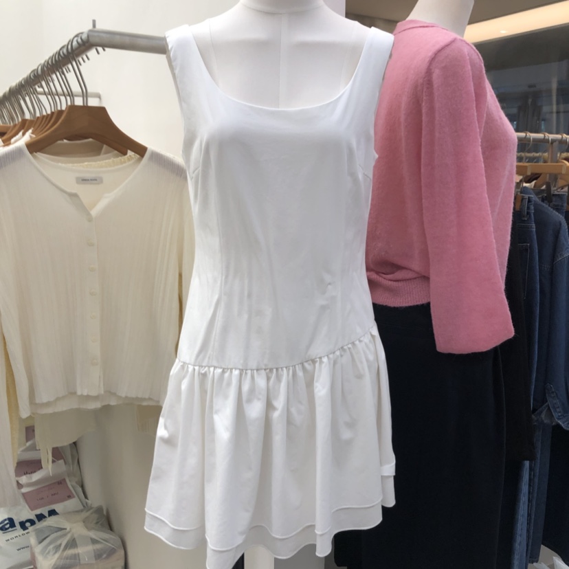 DRESS ROOM東大門實拍女裝新款熱賣人氣時尚連衣裙荷葉邊DRESS ROOM連衣裙圖色3