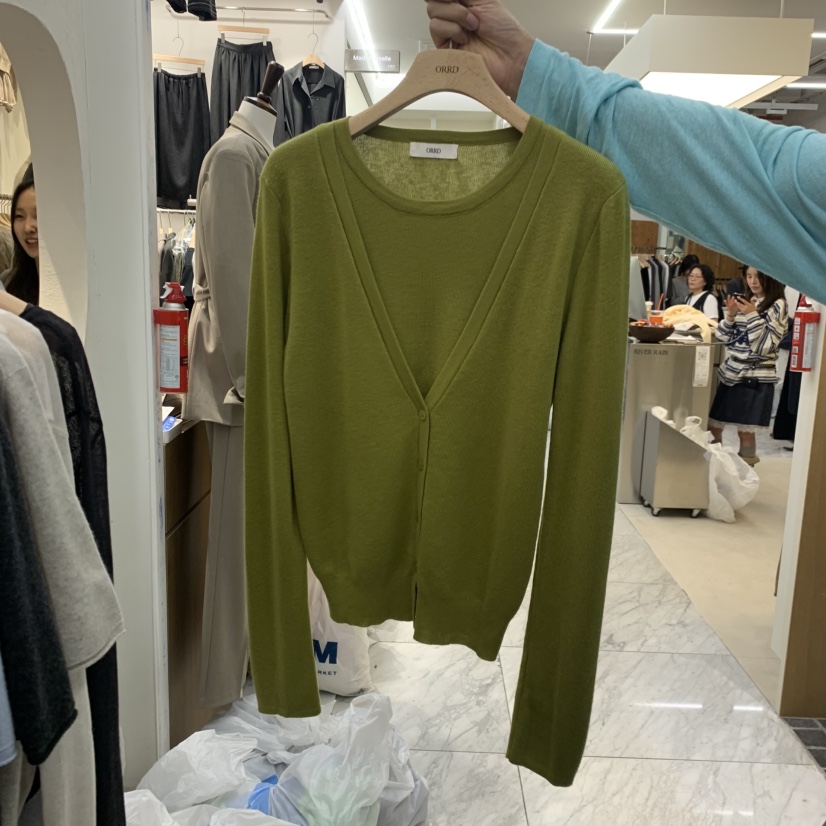 ORRD東大門實拍女裝新款真品熱賣人氣休閑時尚開衫假兩件ORRD開衫圖色1