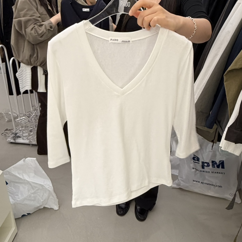 PADO韓國代購女裝新款推薦休閑真品人氣熱賣時尚T恤PADOT恤圖色3