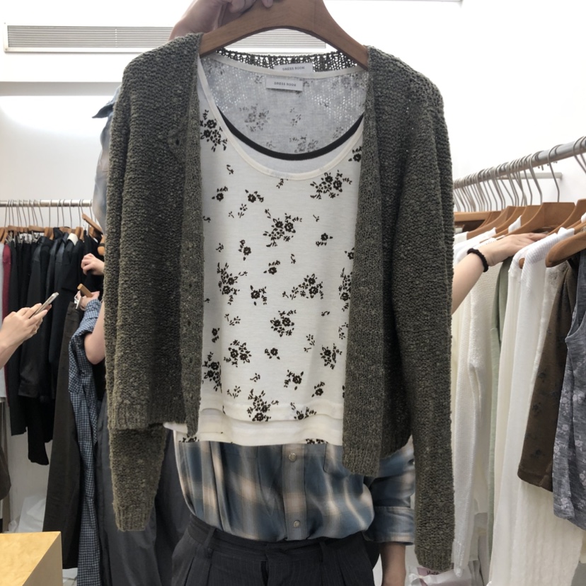 DRESS ROOM韓國代購女士新款人氣時尚推薦熱賣休閑開衫開衫DRESS ROOM開衫圖色1