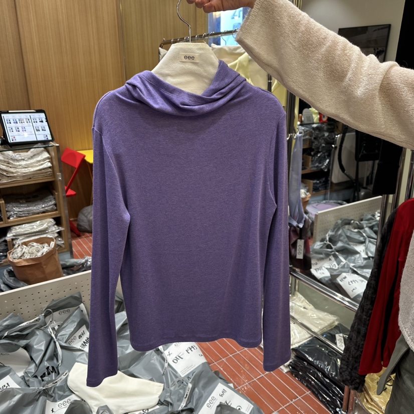 EEE東大門實拍女士新款熱賣時尚推薦真品人氣休閑長袖T恤EEE長袖T恤圖色1
