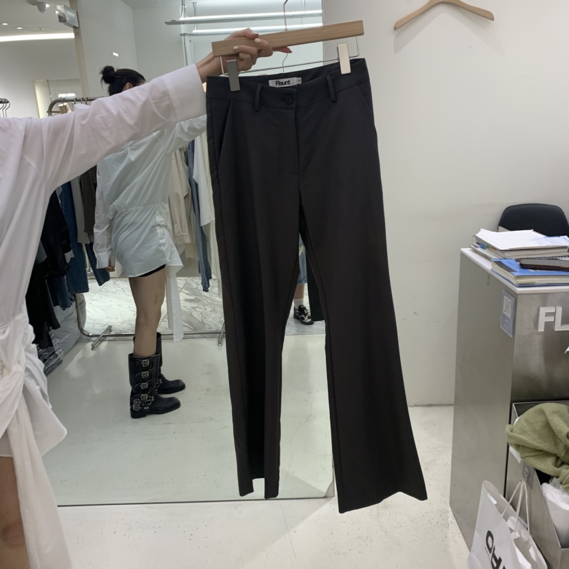 FLAUNT東大門直郵女士新品熱賣時尚推薦真品人氣休閑休閑褲FLAUNT休閑褲圖色2棕色