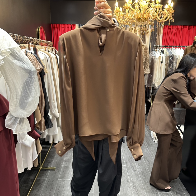 HERISH-HAUTE韓國直郵女裝新品推薦熱賣時尚休閑襯衫蕾絲衫HERISH-HAUTE襯衫/蕾絲衫