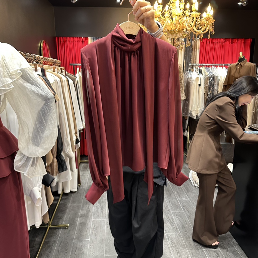HERISH-HAUTE韓國直郵女裝新品推薦熱賣時尚休閑襯衫蕾絲衫HERISH-HAUTE襯衫/蕾絲衫圖色4