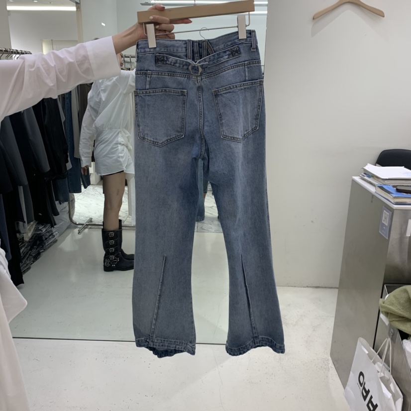 FLAUNT東大門代購女裝新品休閑熱賣真品人氣時尚推薦牛仔褲FLAUNT牛仔褲