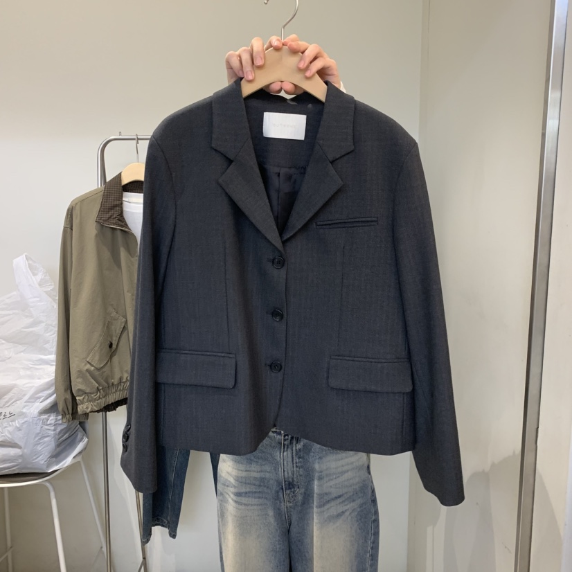 OUTRENE東大門代購女裝新款推薦熱賣真品休閑人氣西裝西服OUTRENE西裝/西服圖色1墨