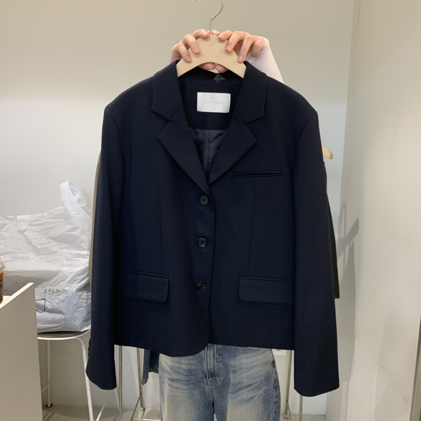 OUTRENE東大門代購女裝新款推薦熱賣真品休閑人氣西裝西服OUTRENE西裝/西服圖色2深藍色