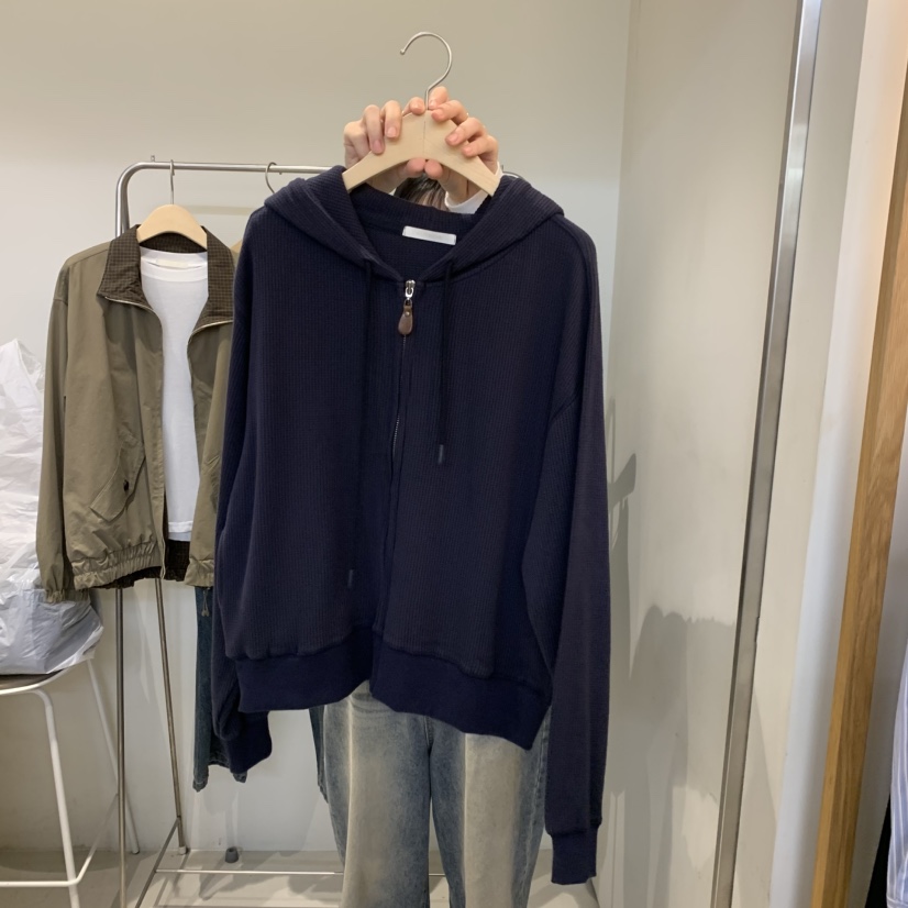 OUTRENE韓國直郵女裝新款真品熱賣推薦時尚休閑人氣衛衣OUTRENE衛衣圖色2深藍色