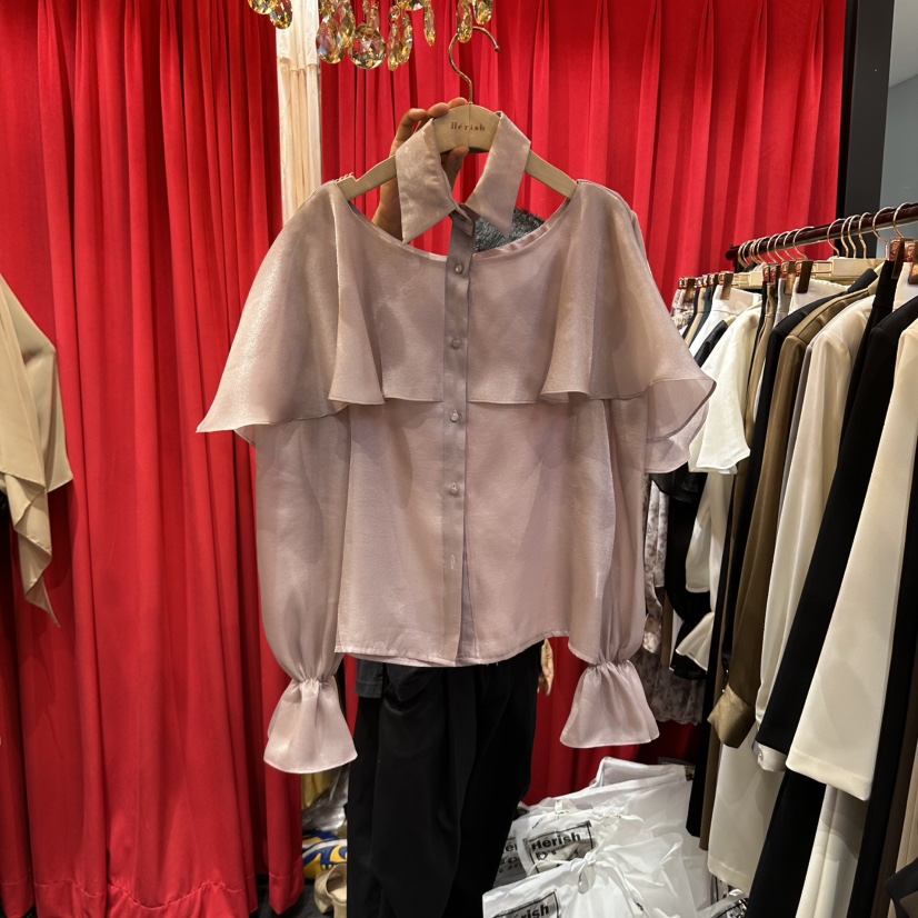 HERISH-HAUTE韓國直郵女裝新款休閑推薦真品人氣襯衫蕾絲衫HERISH-HAUTE襯衫/蕾絲衫圖色2