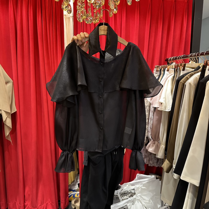 HERISH-HAUTE韓國直郵女裝新款休閑推薦真品人氣襯衫蕾絲衫HERISH-HAUTE襯衫/蕾絲衫圖色3