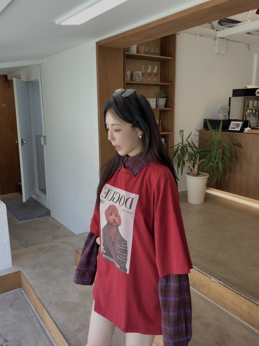 SEOUL PALETTE-Q韓國代購女士新款熱賣時尚推薦休閑T恤SEOUL PALETTE-QT恤
