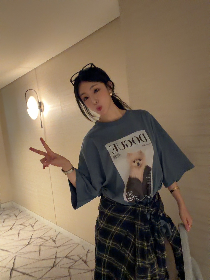 SEOUL PALETTE-Q韓國代購女士新款熱賣時尚推薦休閑T恤SEOUL PALETTE-QT恤