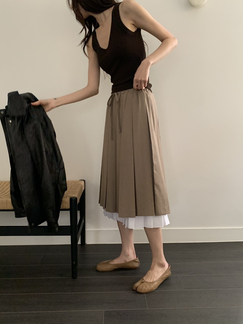 LE RIVE韓國代購女士新款真品熱賣休閑推薦半身裙中短裙LE RIVE半身裙/中短裙