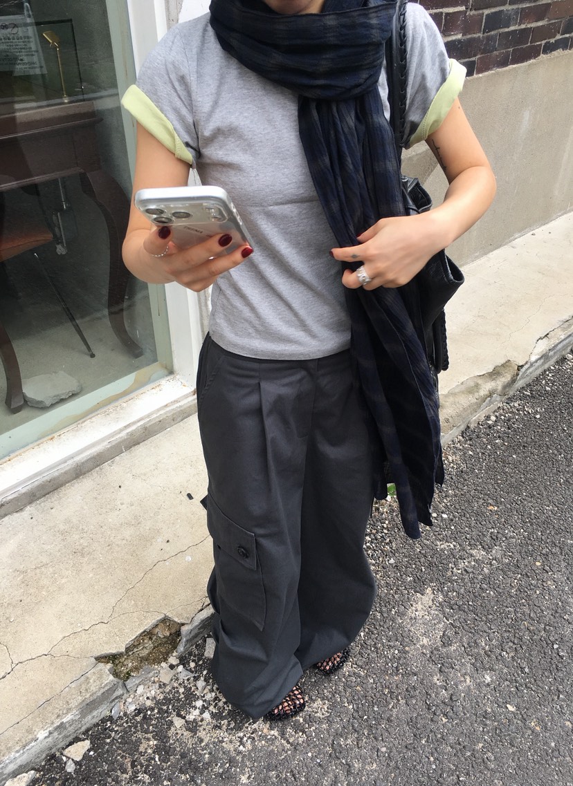 TREMA韓國代購女裝新款人氣推薦熱賣真品休閑休閑褲口袋棉質TREMA休閑褲