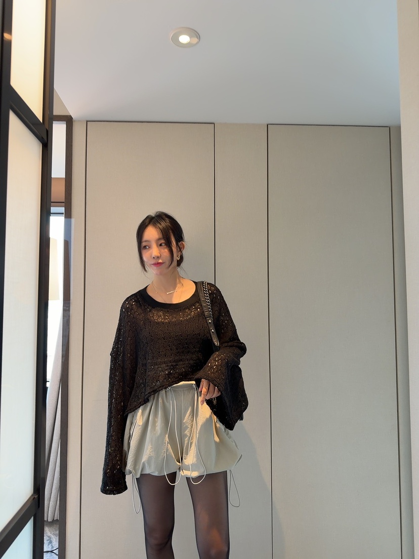 SEOUL PALETTE-Q韓國直郵女士新款時尚熱賣針織衫短款針織SEOUL PALETTE-Q針織衫