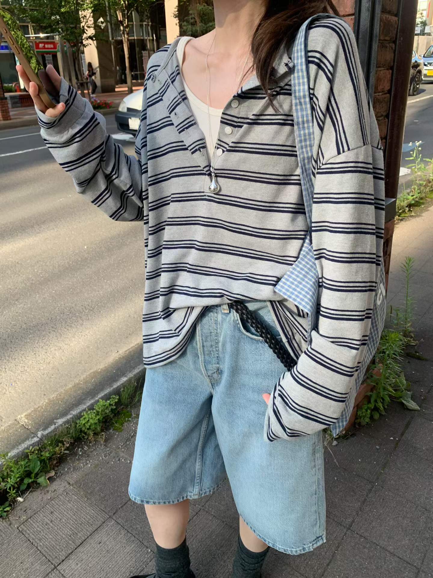 MELLOUNGE-멜라운지-T東大門直郵女裝新品人氣長袖T恤不含內搭運動MELLOUNGE-2件起長袖T恤