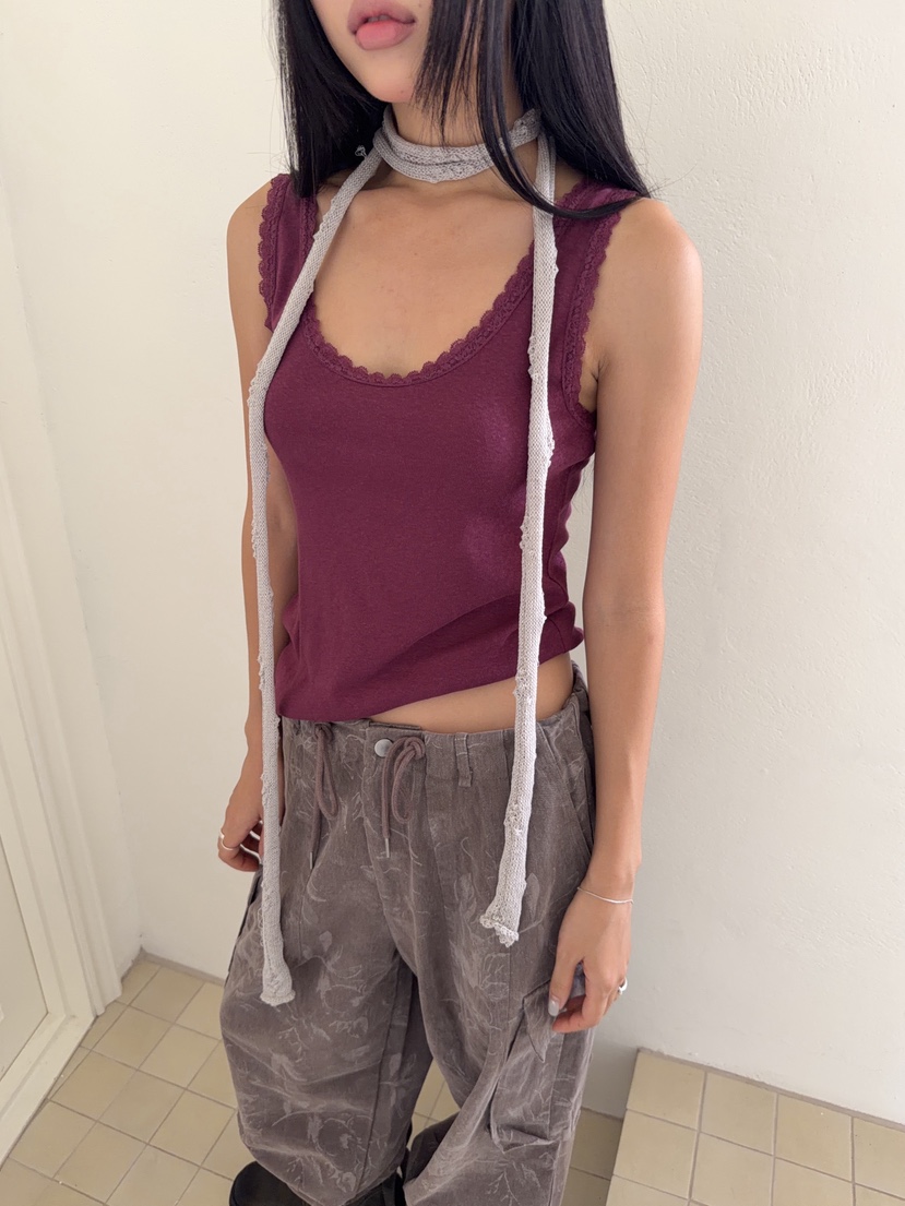 SUNDER MARKET東大門實拍女裝新品熱賣時尚人氣吊帶背心SUNDER MARKET吊帶/背心圖色1