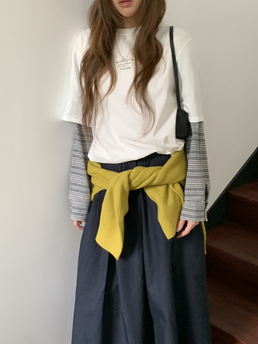 MOMENTUM東大門實拍女裝新款推薦人氣真品休閑熱賣長袖T恤MOMENTUM長袖T恤