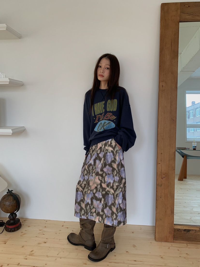 CAMEL-P韓國代購女裝新款休閑半身裙中短裙條紋Came_l 家半身裙/中短裙