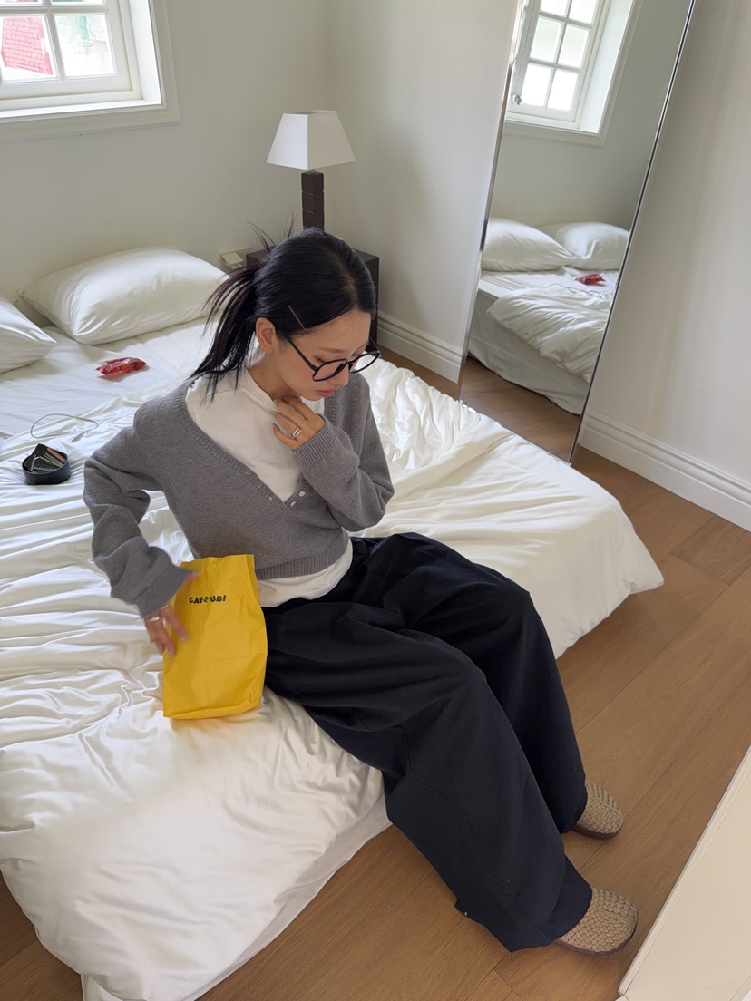 SUNDER MARKET東大門代購女裝新品休閑時尚人氣休閑褲天絲SUNDER MARKET休閑褲
