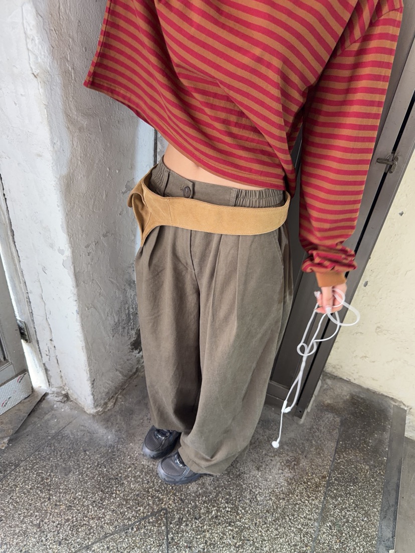 SUNDER MARKET東大門代購女裝新品休閑時尚人氣休閑褲天絲SUNDER MARKET休閑褲