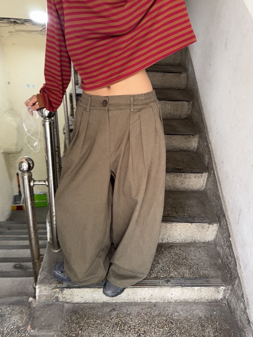 SUNDER MARKET東大門代購女裝新品休閑時尚人氣休閑褲天絲SUNDER MARKET休閑褲