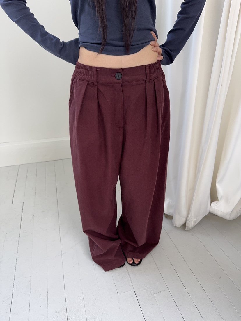 SUNDER MARKET東大門代購女裝新品休閑時尚人氣休閑褲天絲SUNDER MARKET休閑褲圖色1