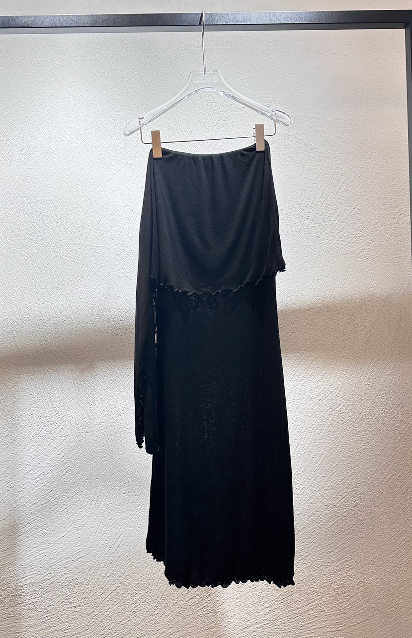 BLACK RIBBON-P東大門實拍女士新品時尚熱賣休閑長裙喇叭BLACK RIBBON-P長裙