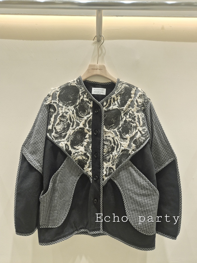 ECHOPARTY東大門實拍女裝新品真品時尚推薦熱賣休閑人氣夾克Echo party夾克圖色2