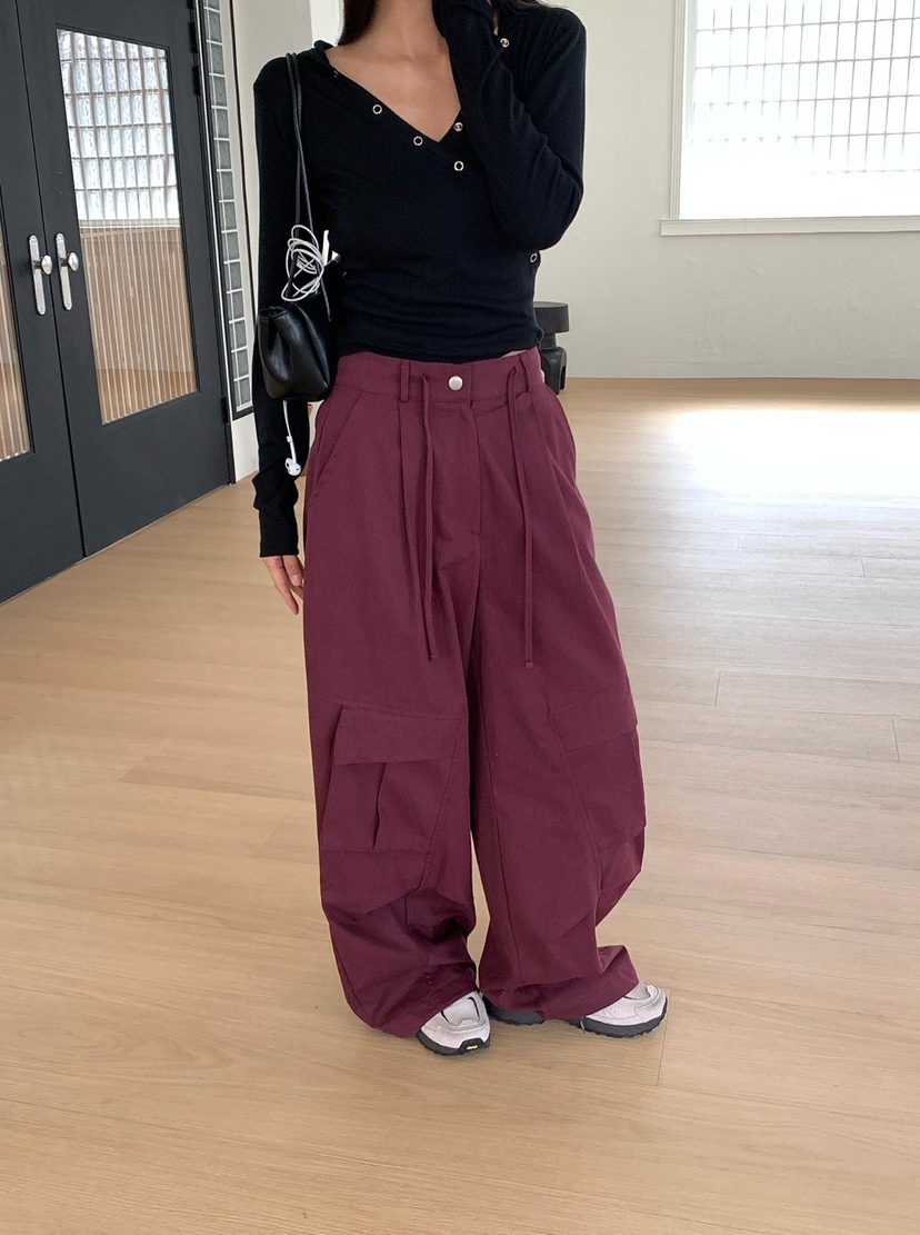 REVE CITE-L東大門直郵女裝新款真品熱賣人氣休閑褲工裝褲REVE CITE-L休閑褲