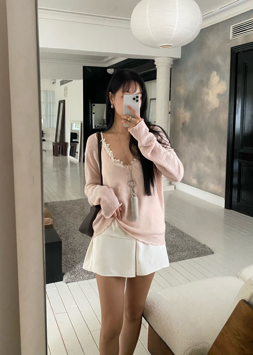OUPPT韓國代購女裝新品真品時尚熱賣推薦人氣休閑短褲提花緞OUPPT短褲