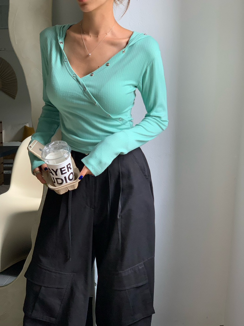 REVE CITE-L韓國直郵女裝新款真品人氣推薦休閑長袖T恤REVE CITE-L長袖T恤圖色1